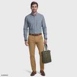 PERFORMANCE COMFORT PLAID BUTTON-DOWN SHIRT - PLACID BLUE