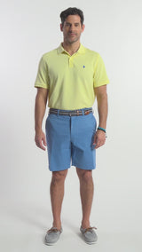 SALTWATER 9.5" FLAT FRONT CHINO SHORT - RIVIERA