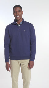 ADVANTAGE PERFORMANCE QUARTER ZIP FLEECE - NAVY BLAZER