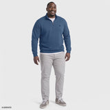 BIG & TALL ADVANTAGE PERFORMANCE QUARTER-ZIP FLEECE - TRUE NAVY
