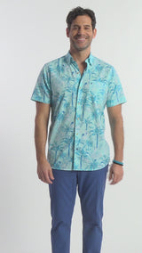 DOCKSIDE SHORT SLEEVE CHAMBRAY PRINTS - ATOMIZER