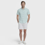 LUXURY S/S BUTTON-DOWN SHIRT - WASABI