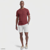SALTWATER SOFT WASH POCKET CREW - SUNDRIED TOMATO