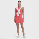 L’ACEY ZIP COURT DRESS - SUGAR CORAL