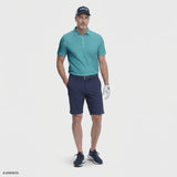 GOLF SWINGFLEX DOBBY SHORT - MEDIEVAL BLUE HTHR