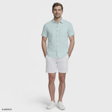 LUXURY S/S BUTTON-DOWN SHIRT - WASABI