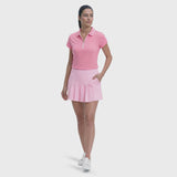 CHLOE COURTSIDE CAP SLEEVE POLO - SACHET PINK