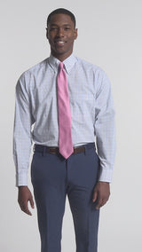 ALL OVER STRETCH BUTTON DOWN DRESS SHIRT - PAPAYA PUNCH