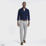 CORDUROY LONG SLEEVE BUTTON-DOWN SHIRT - MEDIEVAL BLUE