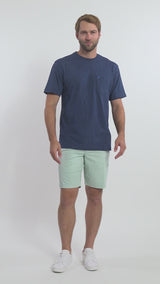 SALTWATER SOFT WASH POCKET TEE - CLUB BLUE