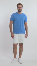 SALTWATER SOFT WASH POCKET TEE - BLUE REVIVAL
