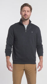 ADVANTAGE PERFORMANCE QUARTER ZIP FLEECE - BLACK