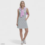 L’ACEY ZIP COURT PRINTED DRESS - YUCCA