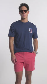 SALTWATER SHORT SLEEVE GRAPHIC TEE - MEDIEVAL BLUE