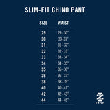 SALTWATER FLAT FRONT CHINO PANT SLIM - CADET NAVY