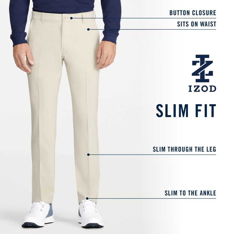 Black slim fit golf pants on sale