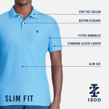 ADVANTAGE PERFORMANCE SHORT SLEEVE SLIM FIT POLO - BLUE REVIVAL