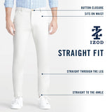 PERFORMANCE FLAT FRONT CHINO PANTS - WARM PEARL